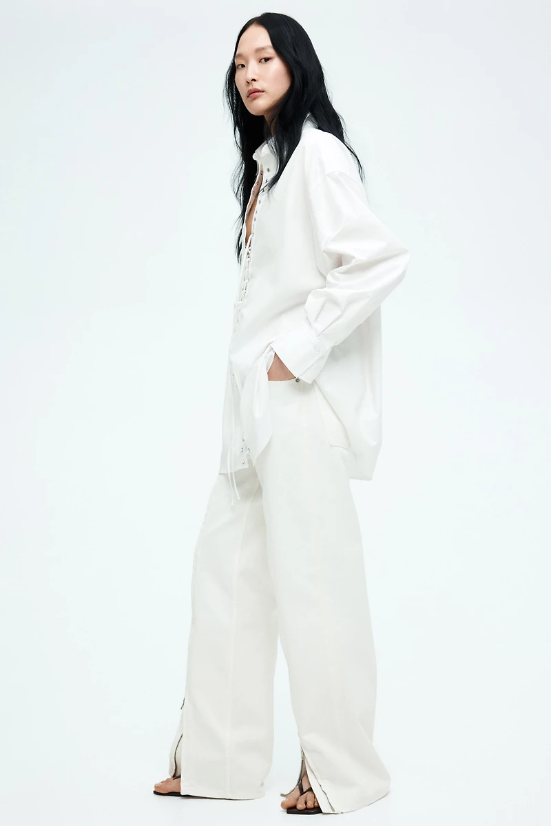Zip-Front Jeans