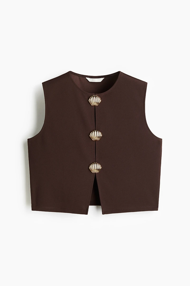 Button-Decorated Top