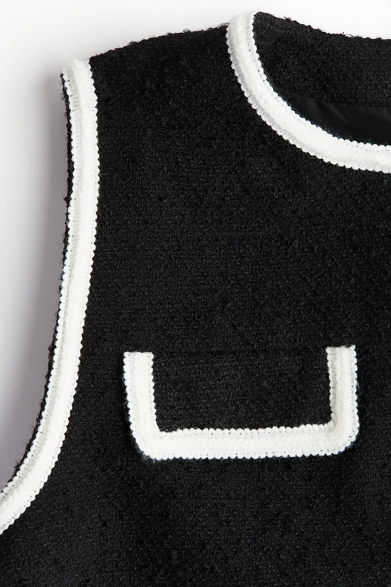 Robe trapèze en bouclé