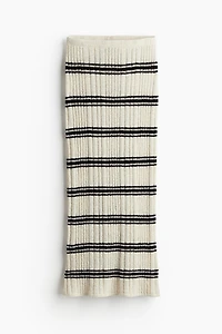 Rib-knit Pencil Skirt