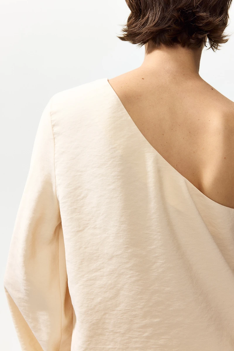 Modal-Blend One-Shoulder Top