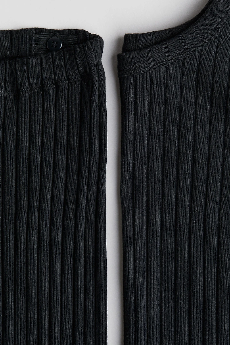2-piece Ribbed Cotton Set