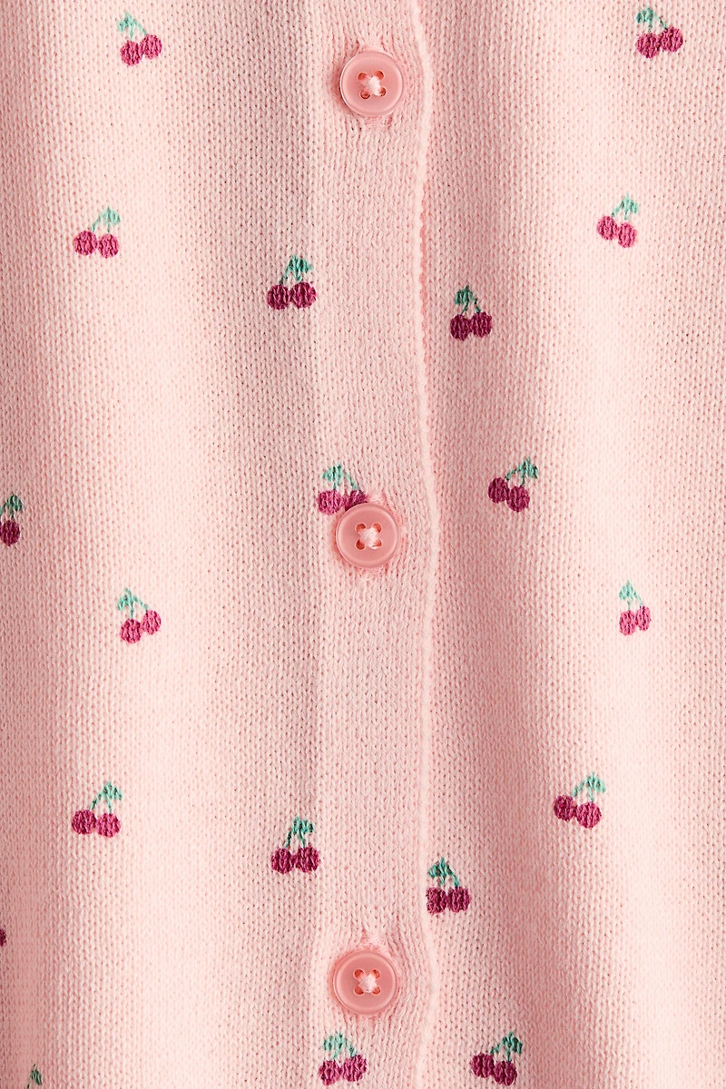 Chandail imprimé en tricot fin