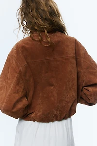 Oversized Split Suede Jacket
