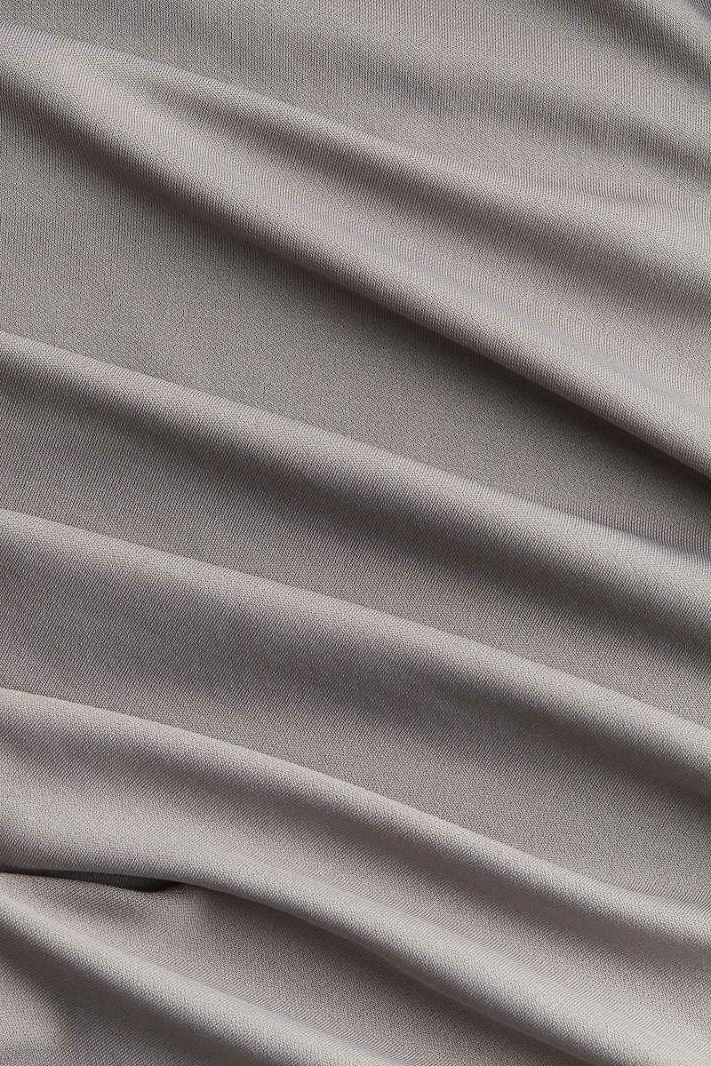 Draped One-shoulder Dress
