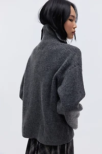 Cardigan with Zipper