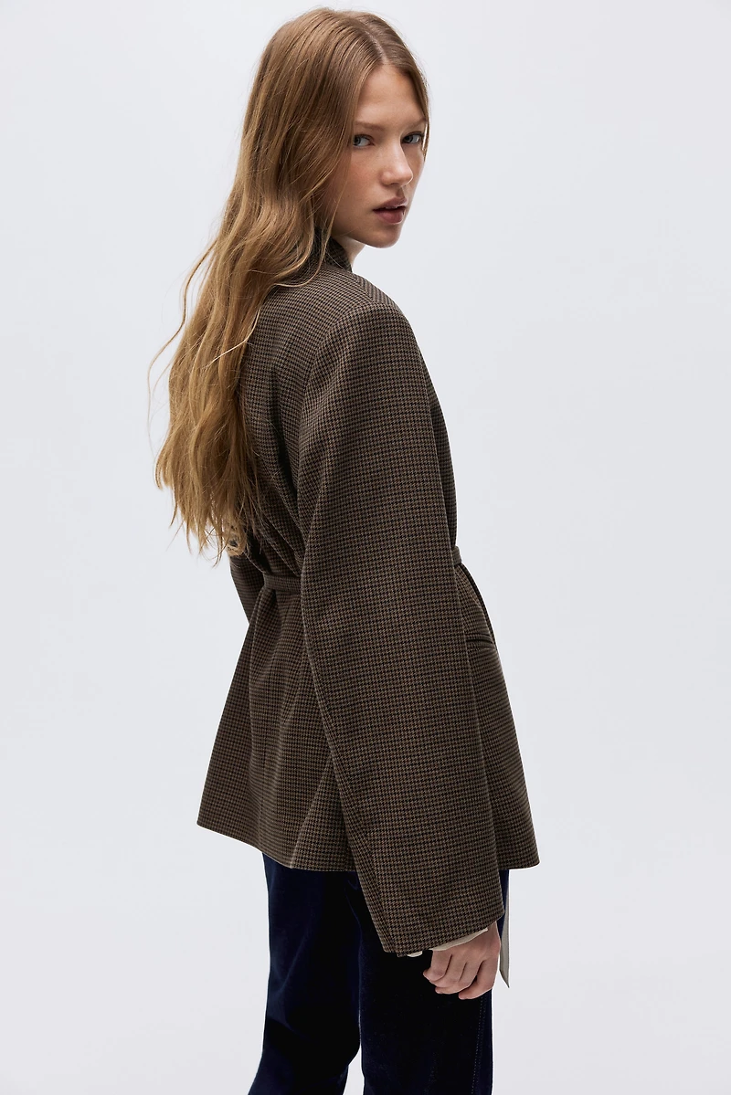 Veston avec ceinture