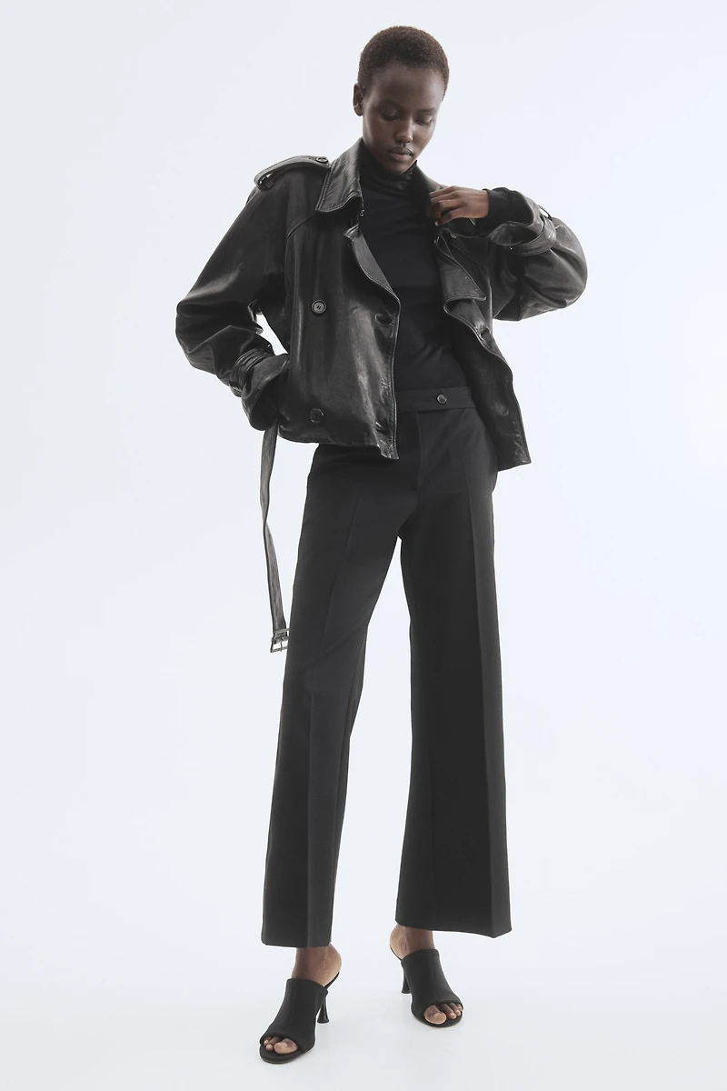 Bootcut Ankle-Length Pants