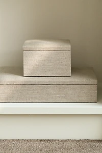 Linen Jewelry Box