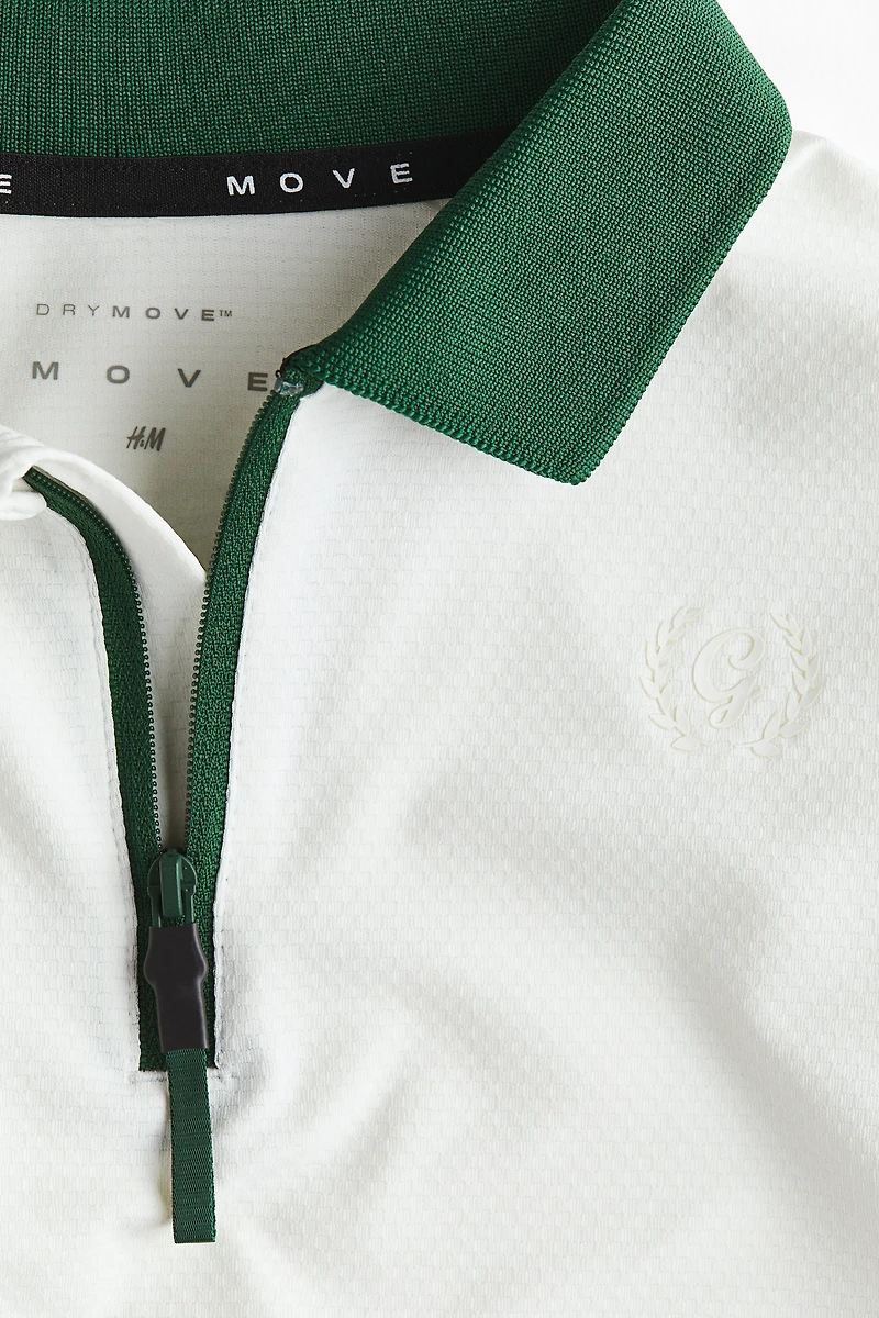 Polo de sport classique à col fermeture éclair