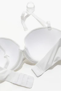 Padded Microfiber Balconette Bra