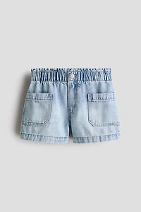 Loose Fit Denim Shorts