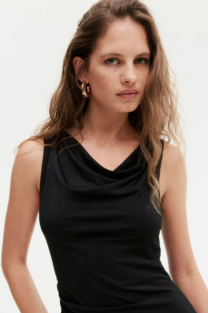 Draped Midi Dress