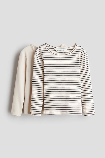 2-Pack Picot-Trimmed Cotton Tops