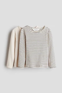 2-Pack Picot-Trimmed Cotton Tops