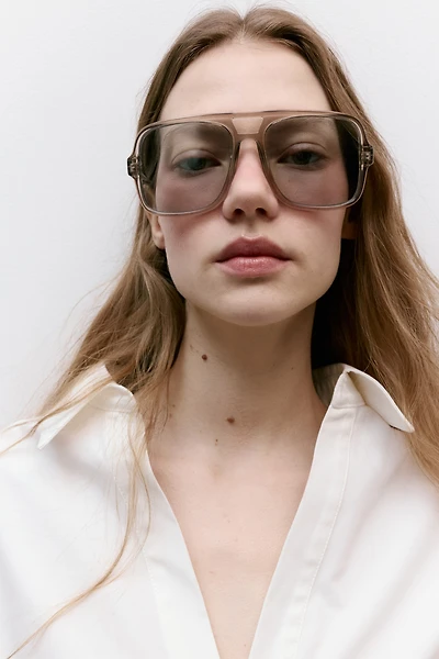 Lunettes de soleil style aviateur