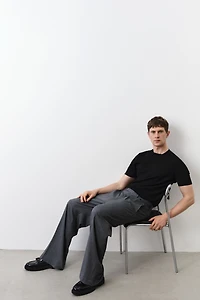 T-shirt près du corps en fin tricot