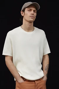 Regular Fit Rib-Knit T-shirt