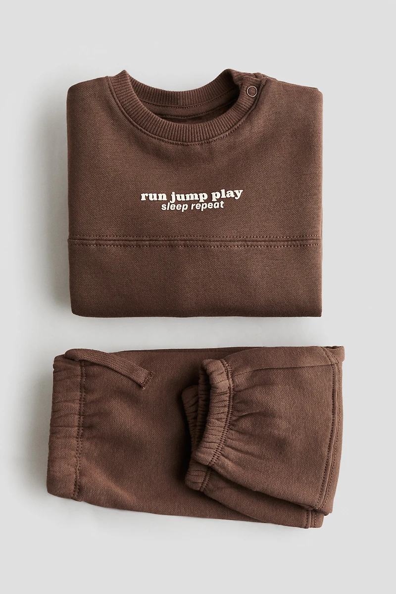 Ensemble 2 pièces en molleton à l'intérieur brossé