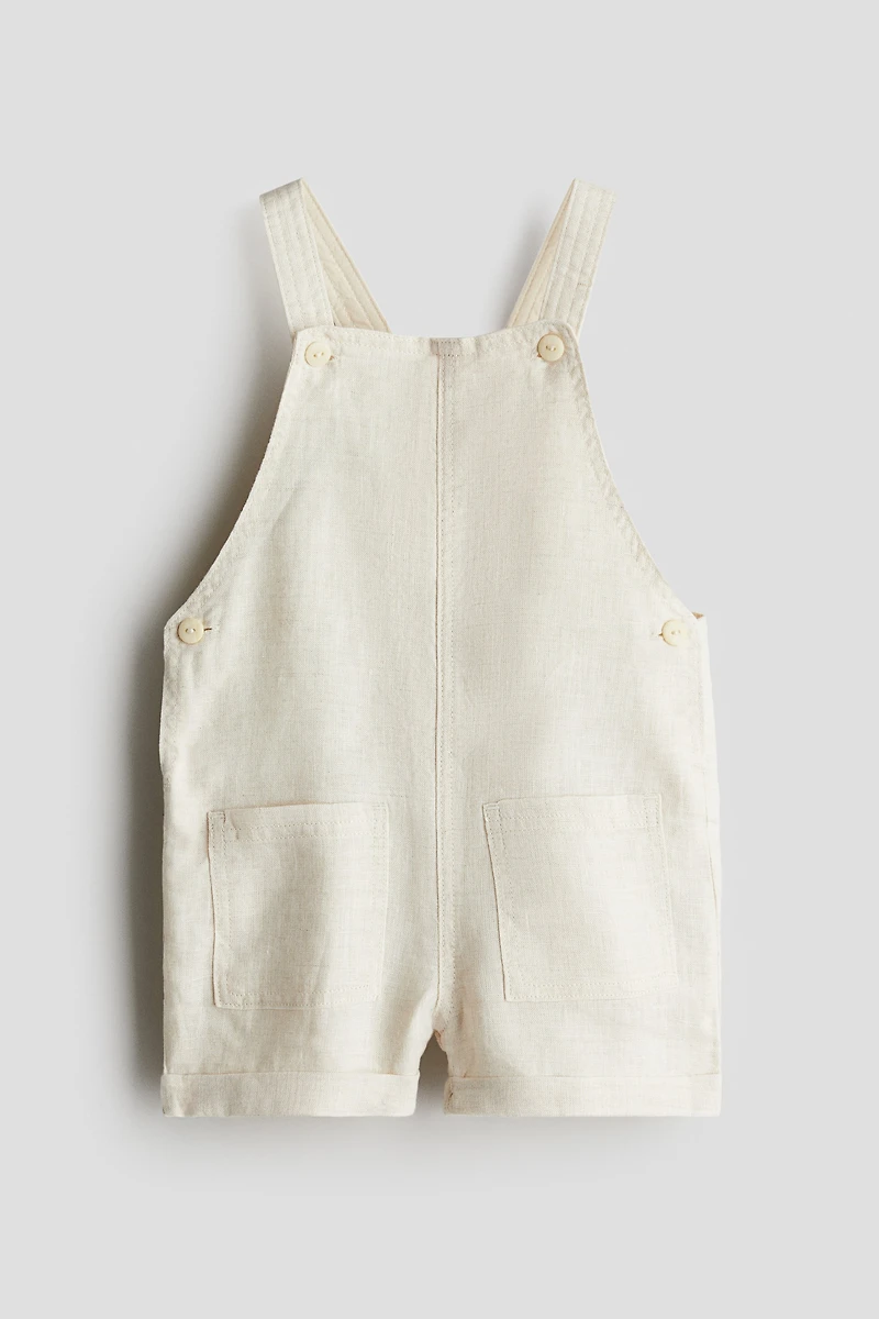Linen Overall Shorts