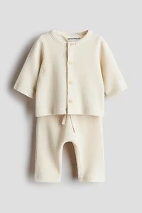 2-Piece Waffled Cotton Set