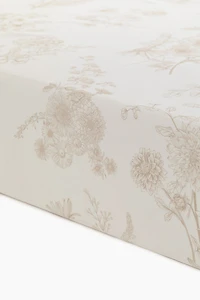 Drap-housse en satin à motif