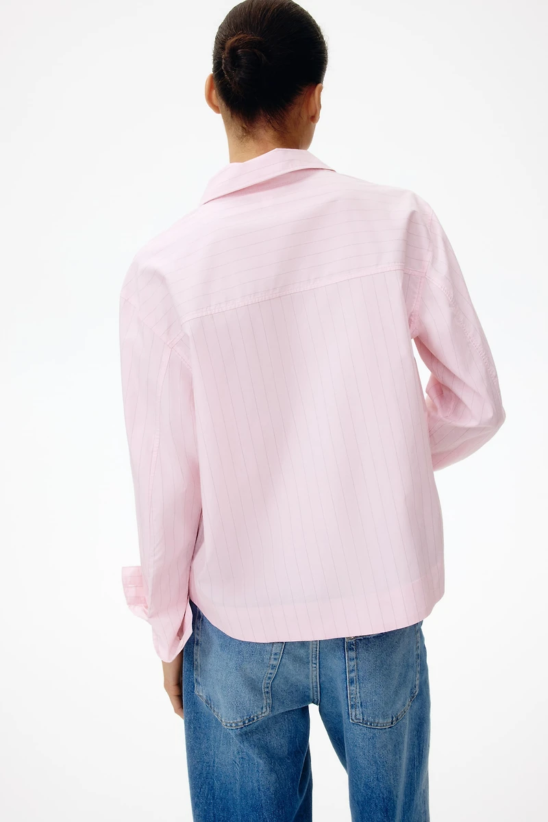 Chemise grande taille en popeline