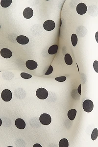 Tie-Neck Chiffon Blouse