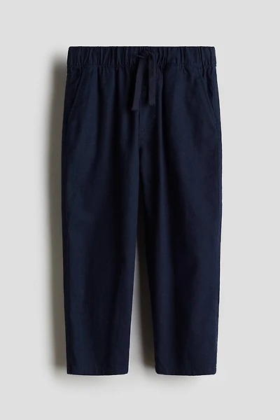 Linen-Blend Pants