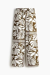 Wide-Leg Pull-On Pants
