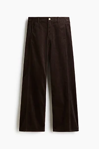 Wide-Leg Corduroy Pants