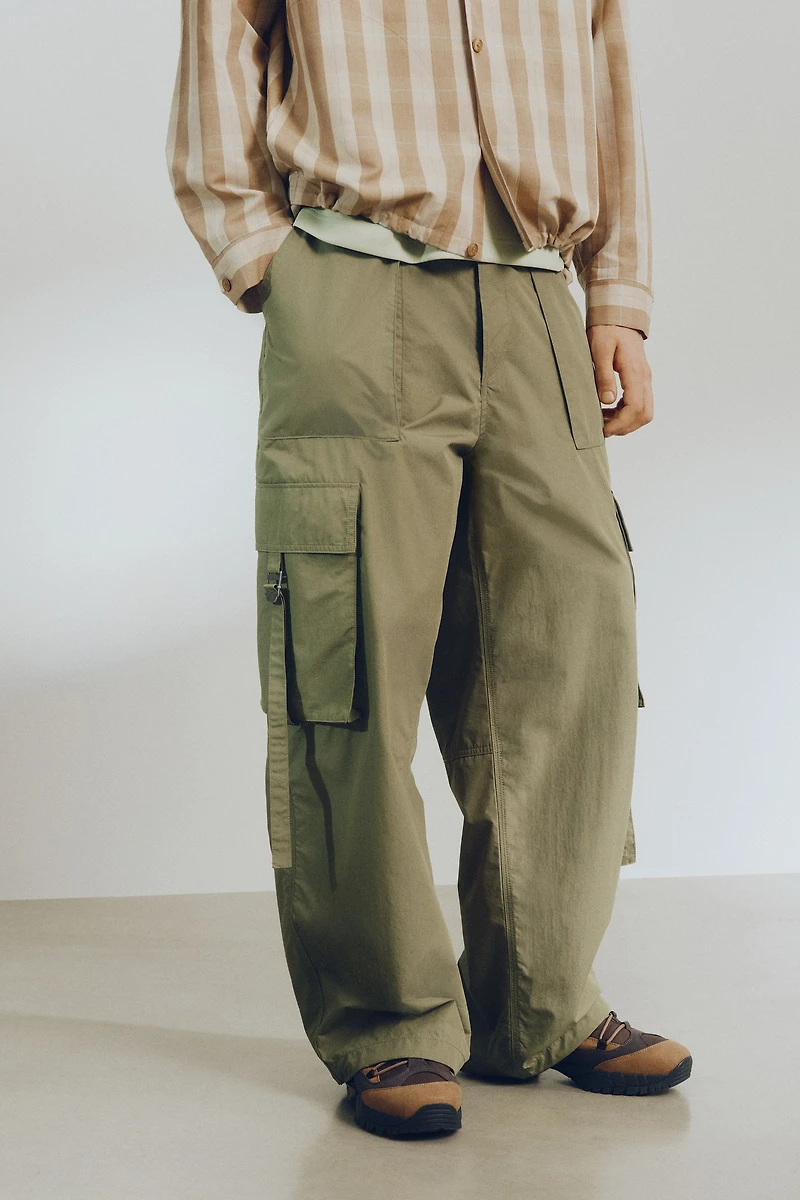 Pantalon cargo ample
