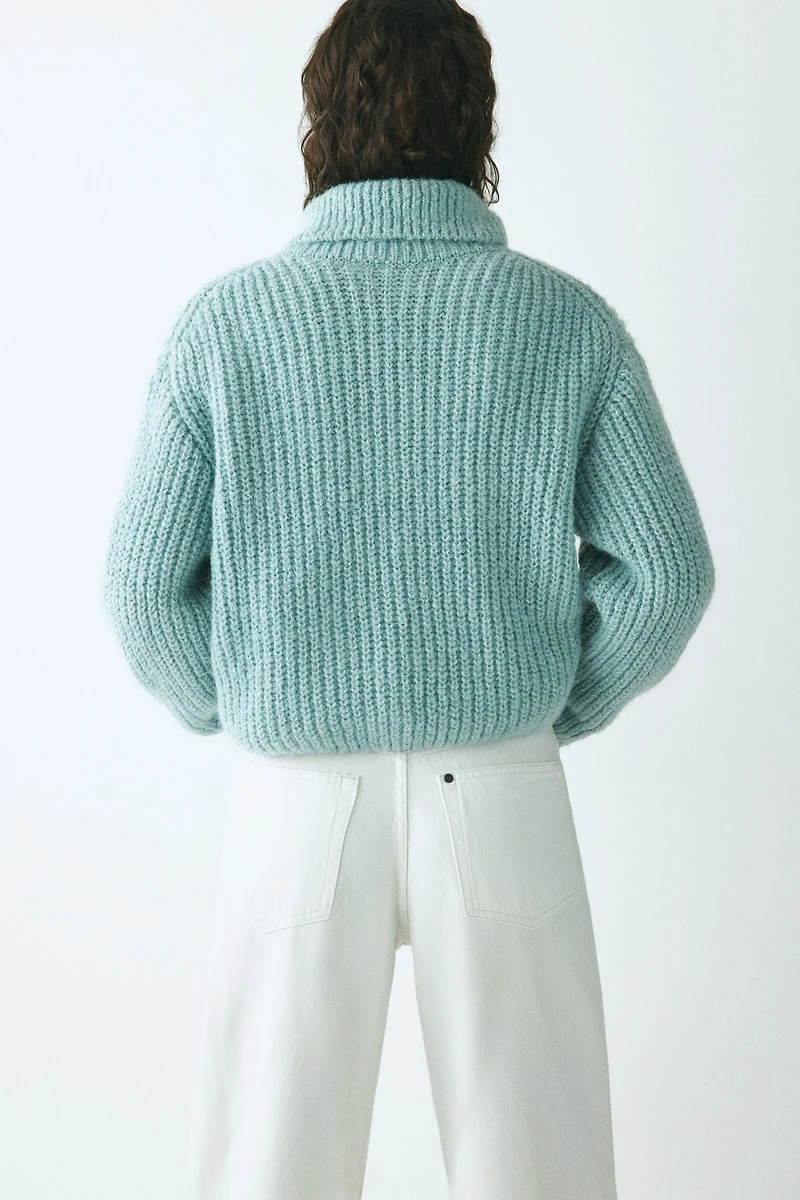 Cardigan with Zipper