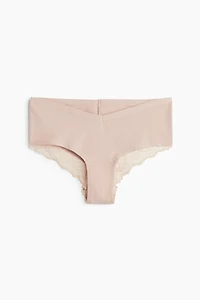 MAMA 5-pack Lace-Trimmed Cotton Hipster Briefs