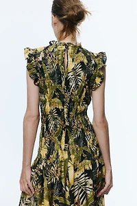 Smocked Midi Dress