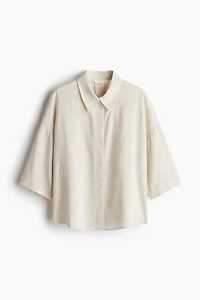 Chemise en lin mélangé