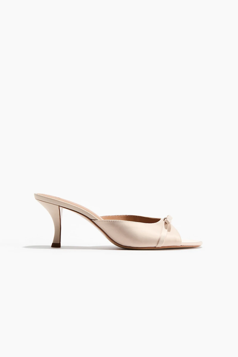 Bow-Detail Heeled Sandals