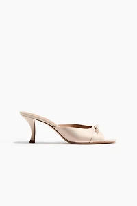 Bow-Detail Heeled Sandals
