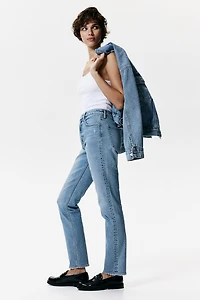 Slim Straight High Ankle Jeans