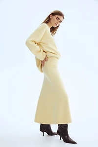 Jupe évasée en tricot