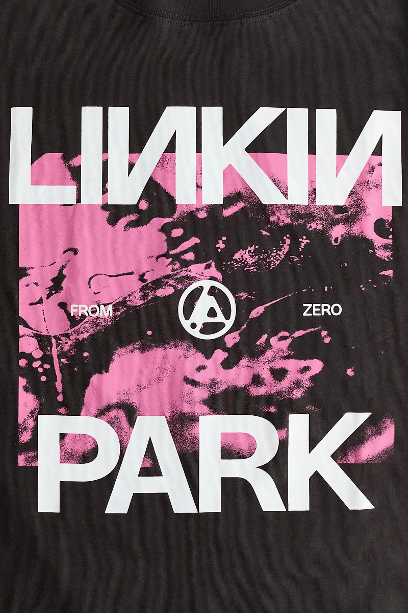 Oversized T-Shirt with Printed Motif