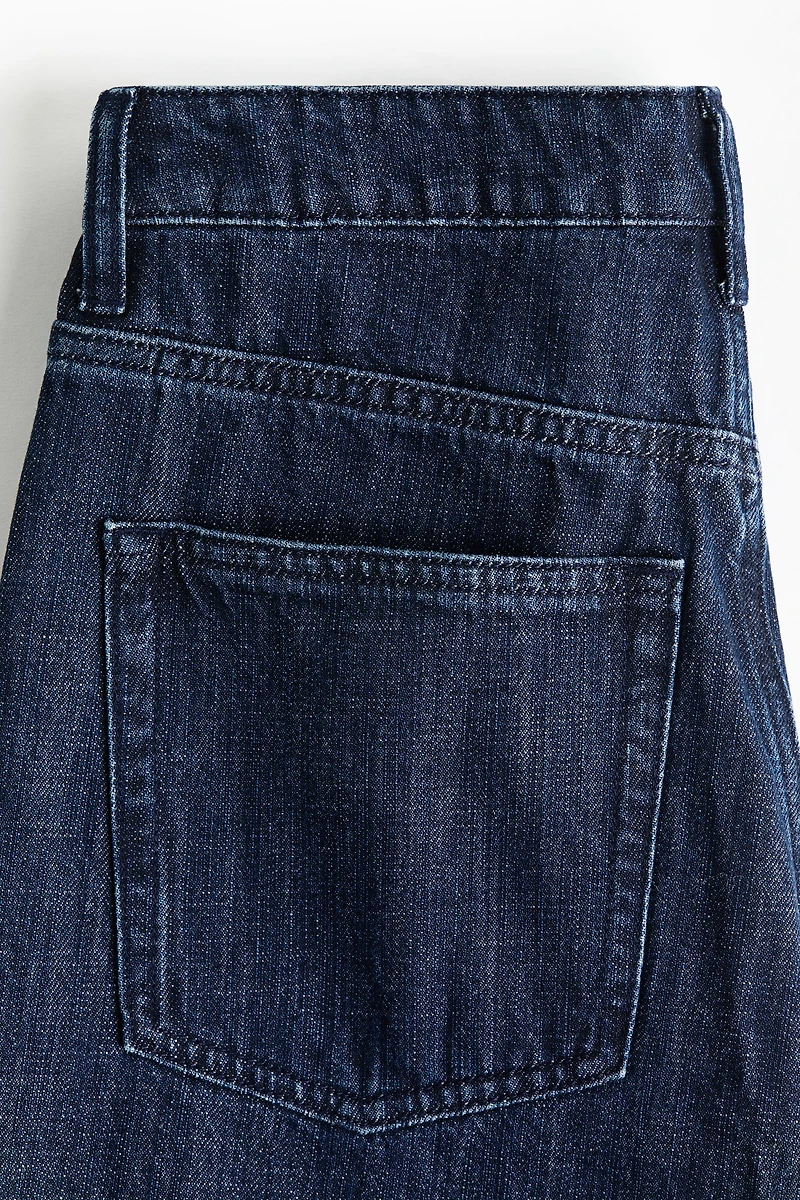 Jean droit taille haute