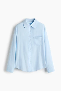 Linen-Blend Shirt