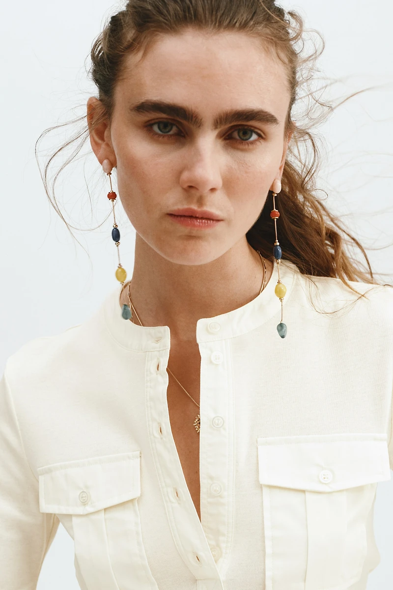 Pima Cotton Henley Shirt