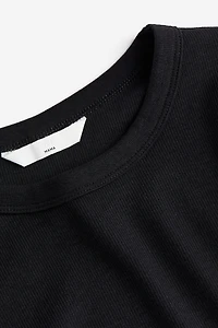 MAMA Ribbed jersey top