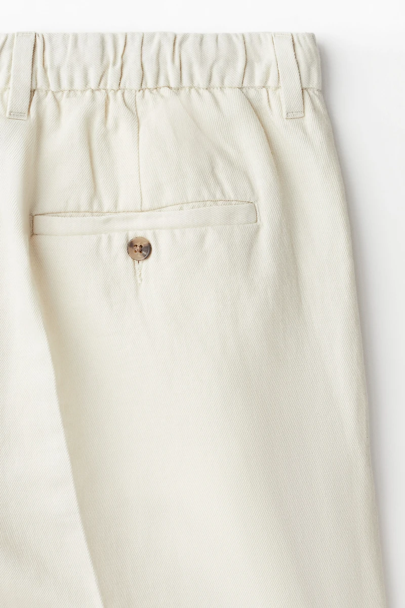 Loose-Fit Linen-Blend Pants