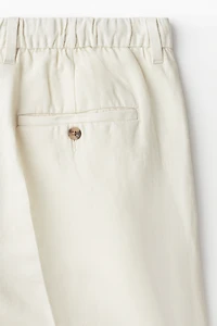 Loose-Fit Linen-Blend Pants