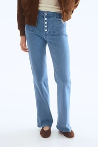 Flared Leg High Waist Jeans
