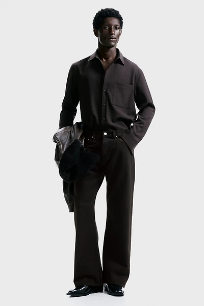 Jean décontracté coupe bottillon