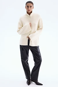 Chandail à fermeture éclair en laine